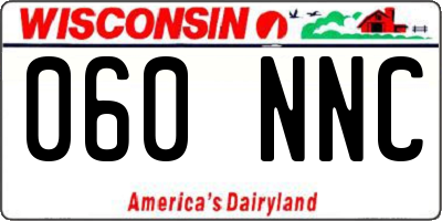 WI license plate 060NNC
