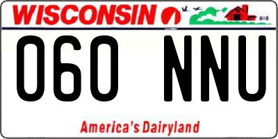 WI license plate 060NNU