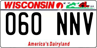 WI license plate 060NNV