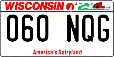 WI license plate 060NQG