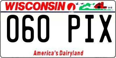 WI license plate 060PIX