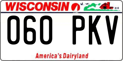 WI license plate 060PKV