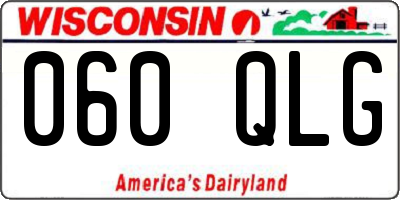 WI license plate 060QLG