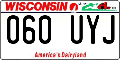 WI license plate 060UYJ