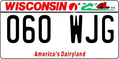 WI license plate 060WJG