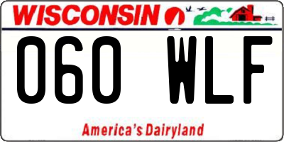 WI license plate 060WLF