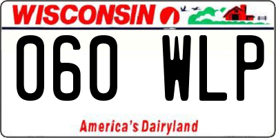 WI license plate 060WLP