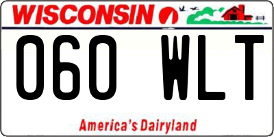 WI license plate 060WLT