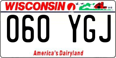 WI license plate 060YGJ