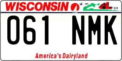 WI license plate 061NMK