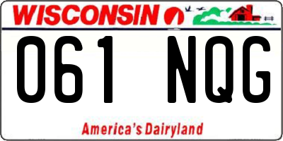 WI license plate 061NQG