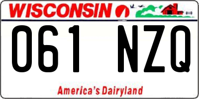 WI license plate 061NZQ