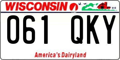 WI license plate 061QKY