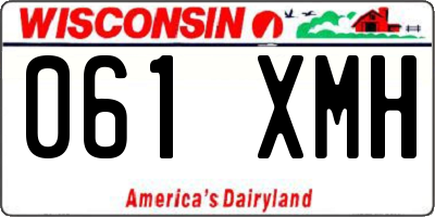 WI license plate 061XMH