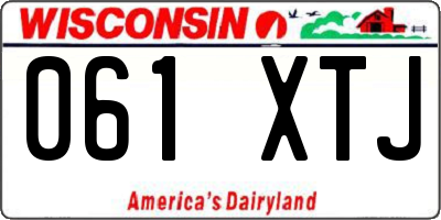 WI license plate 061XTJ