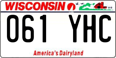 WI license plate 061YHC