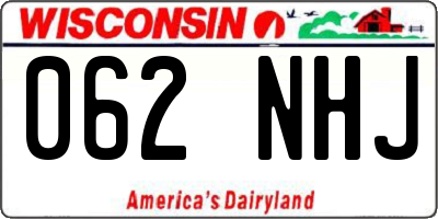 WI license plate 062NHJ