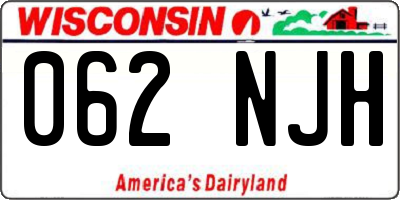 WI license plate 062NJH