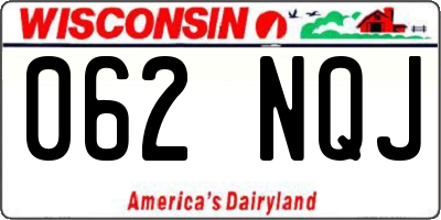 WI license plate 062NQJ