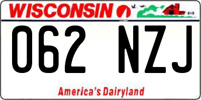 WI license plate 062NZJ