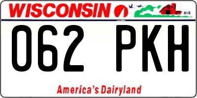 WI license plate 062PKH