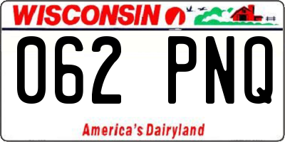 WI license plate 062PNQ