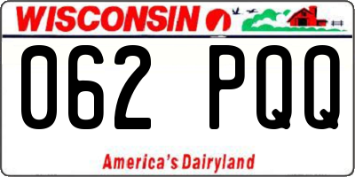 WI license plate 062PQQ