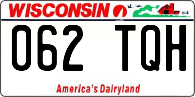 WI license plate 062TQH