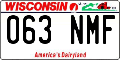 WI license plate 063NMF
