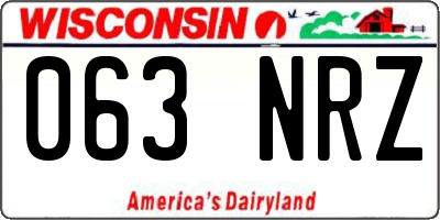 WI license plate 063NRZ