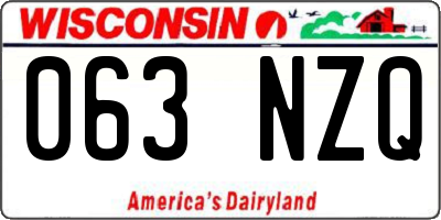 WI license plate 063NZQ