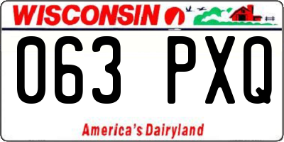 WI license plate 063PXQ