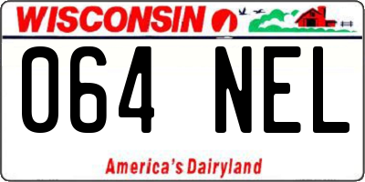 WI license plate 064NEL
