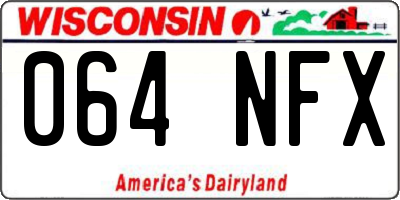 WI license plate 064NFX