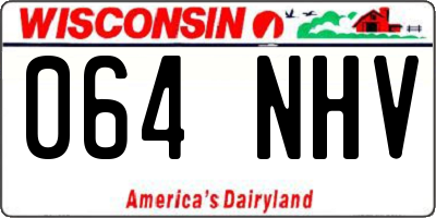 WI license plate 064NHV