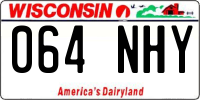 WI license plate 064NHY