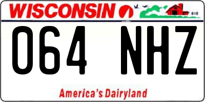 WI license plate 064NHZ