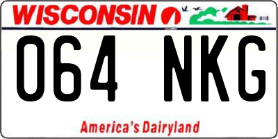 WI license plate 064NKG