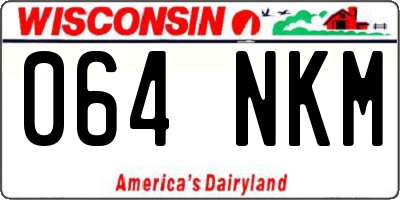 WI license plate 064NKM