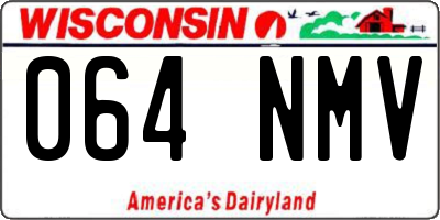 WI license plate 064NMV