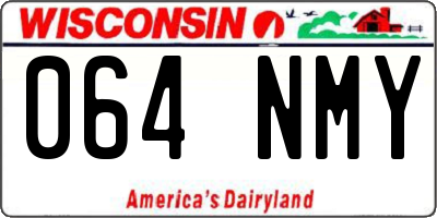 WI license plate 064NMY