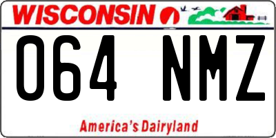 WI license plate 064NMZ