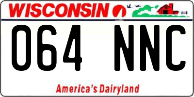 WI license plate 064NNC