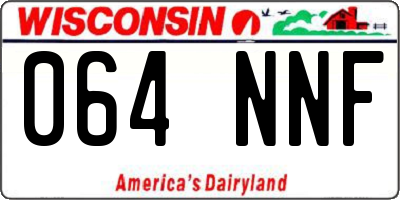WI license plate 064NNF