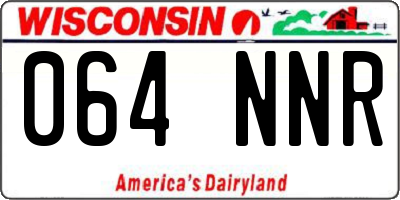 WI license plate 064NNR
