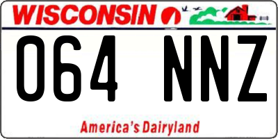 WI license plate 064NNZ