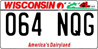 WI license plate 064NQG