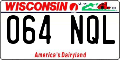 WI license plate 064NQL
