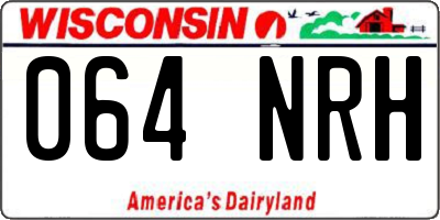 WI license plate 064NRH