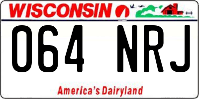 WI license plate 064NRJ